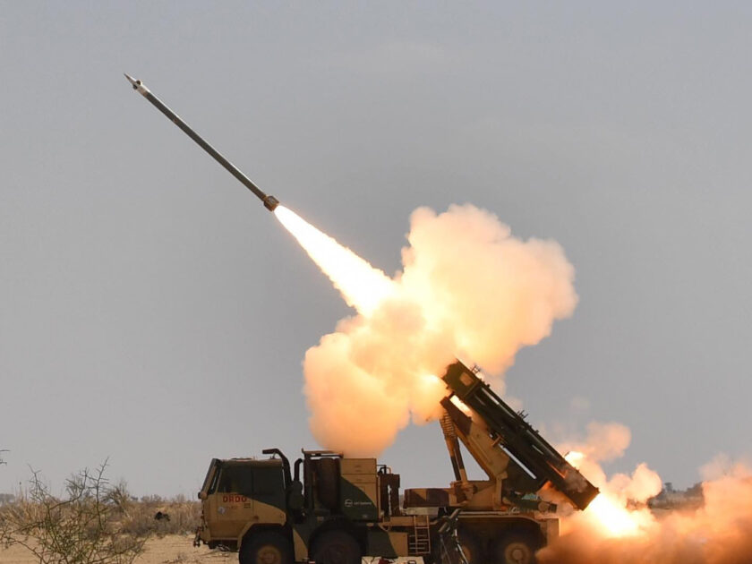 The Defence Research and Development Organisation (DRDO) successfully test fired the Guided PINAKA from Pokhran ranges, in Rajasthan on March 11, 2019.